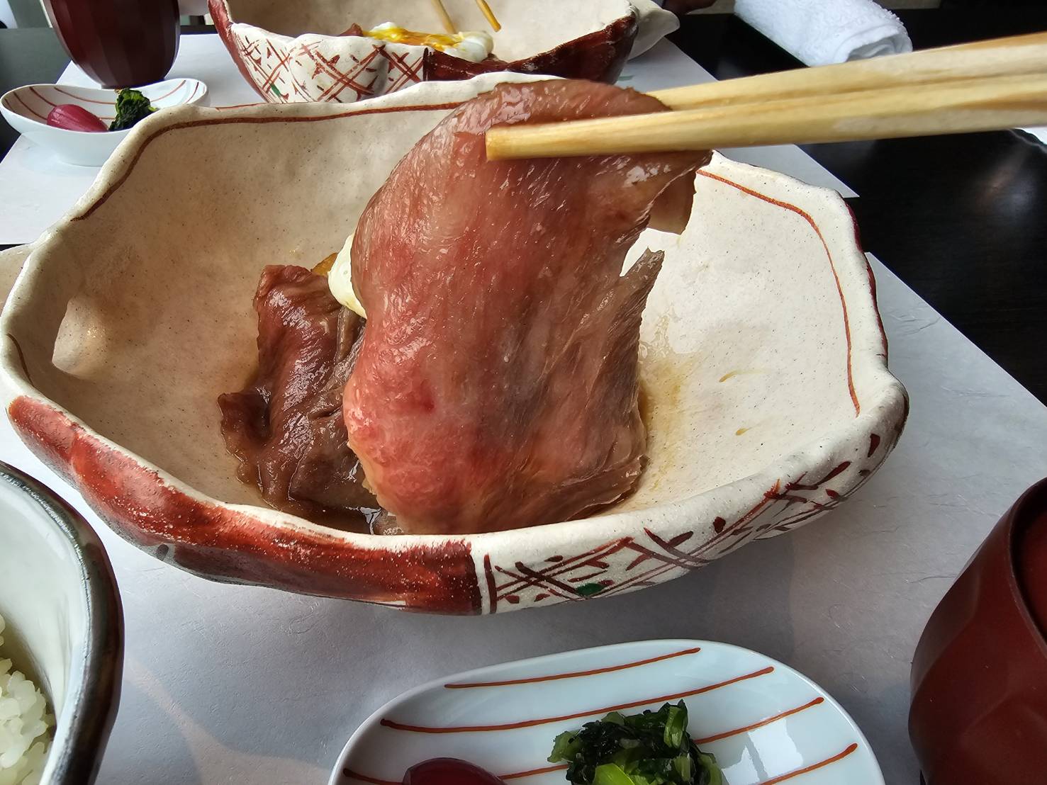 なだ万 和牛すき焼き膳ランチ