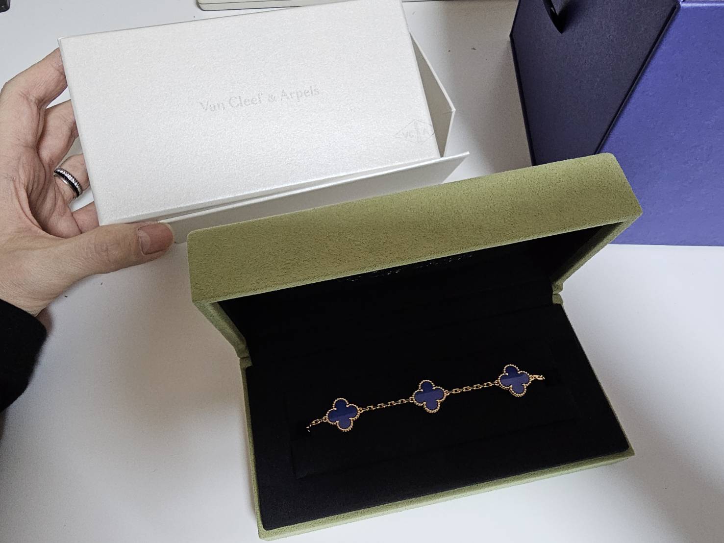 ヴィンテージ アルハンブラ 5 モチーフ ブレスレット